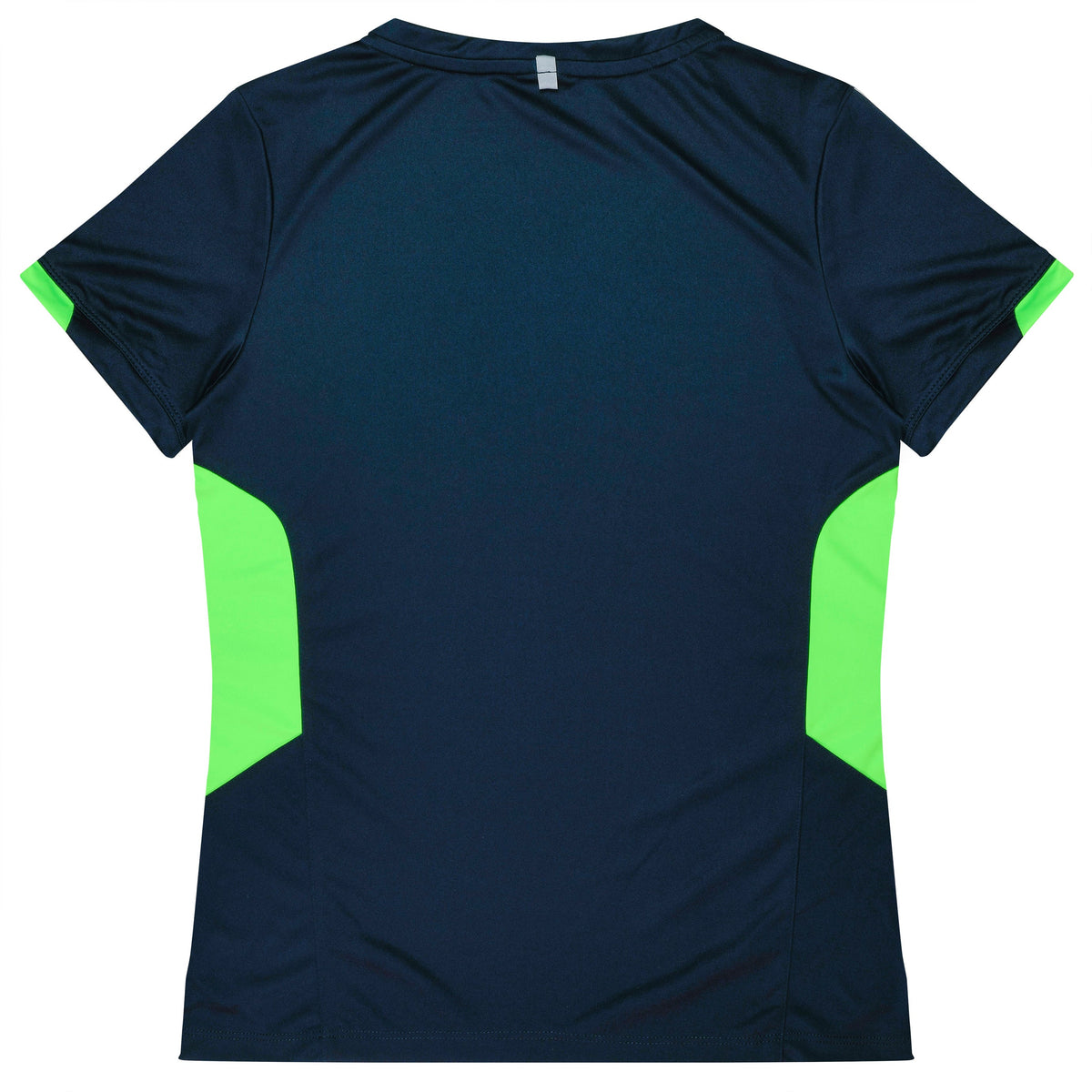 Aussie Pacific Tasman Ladies Tee 2211 - Navy/Neon Green