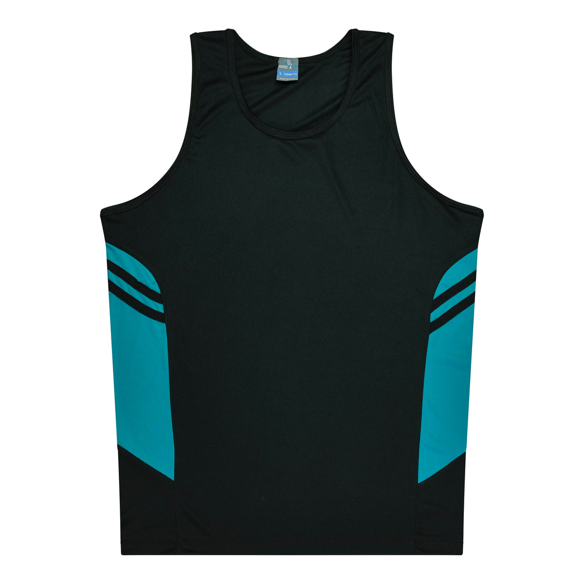 Aussie Pacific Tasman Kids Singlet 3111 - Black/Teal
