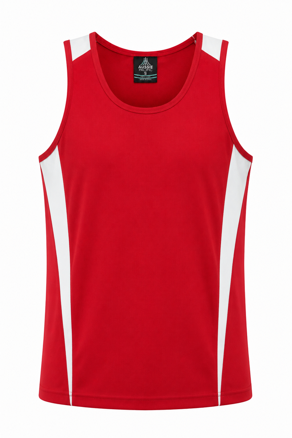 Aussie Pacific Eureka Men's Singlet 1104 - Red/White