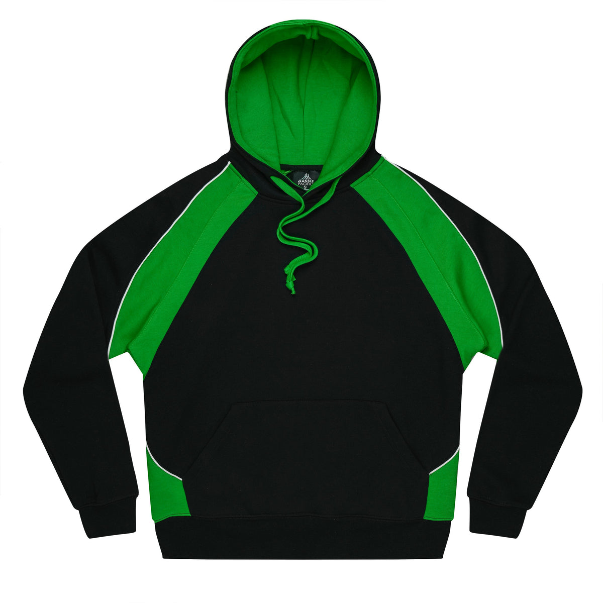 Aussie Pacific Huxley Men's Hoodie 1509 - Black/Kawa Green/White