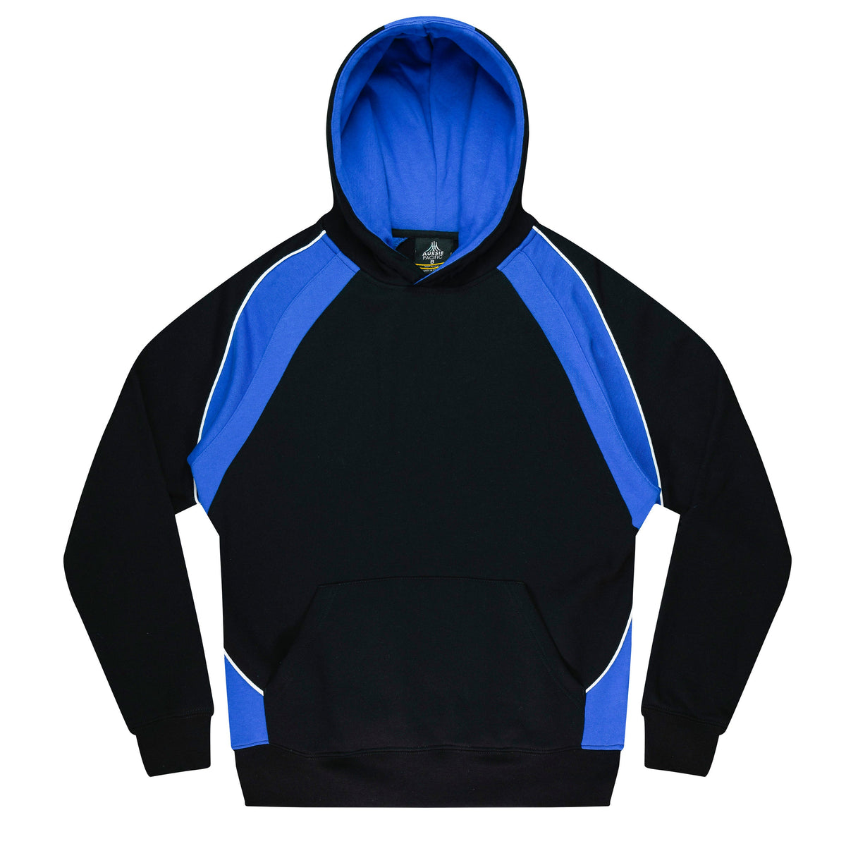 Aussie Pacific Huxley Kids Hoodie 3509 - Black/Electric Royal/White