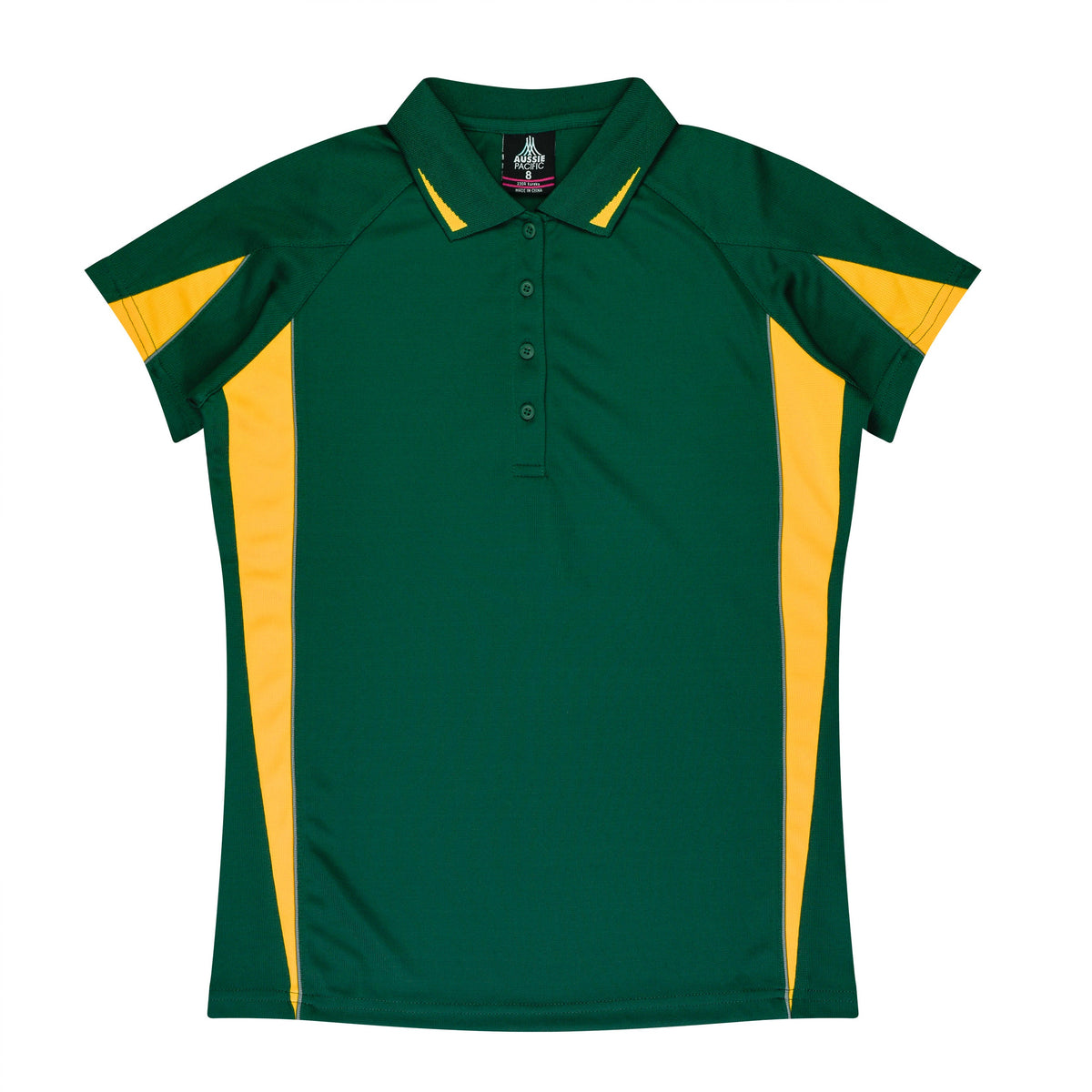 Aussie Pacific Eureka Ladies Polo 2304 - Bottle/Gold