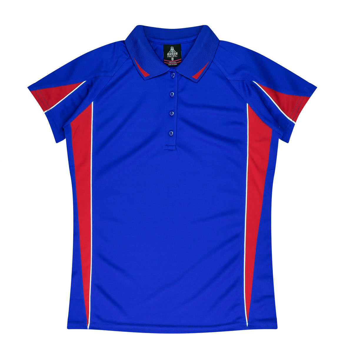 Aussie Pacific Eureka Ladies Polo 2304 - Royal/Red