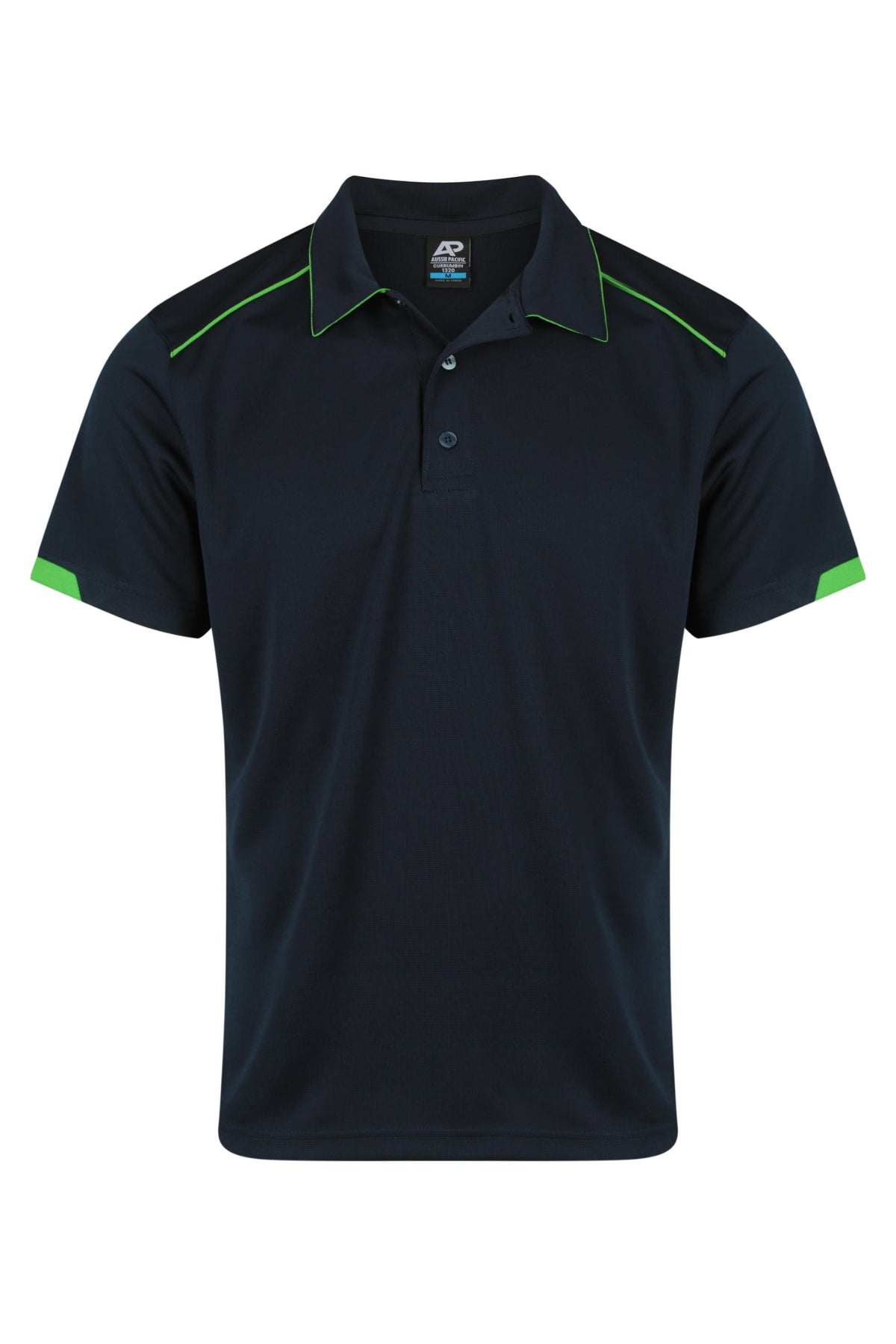 Aussie Pacific Currumbin Men's Polo 1320 - Navy/Kawa Green