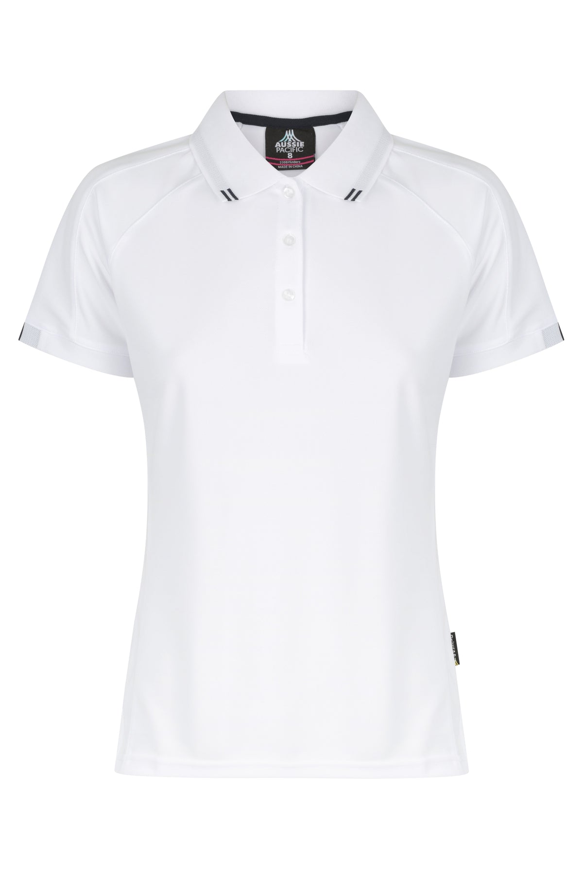 Aussie Pacific Flinders Ladies Polo 2308 - White/Navy