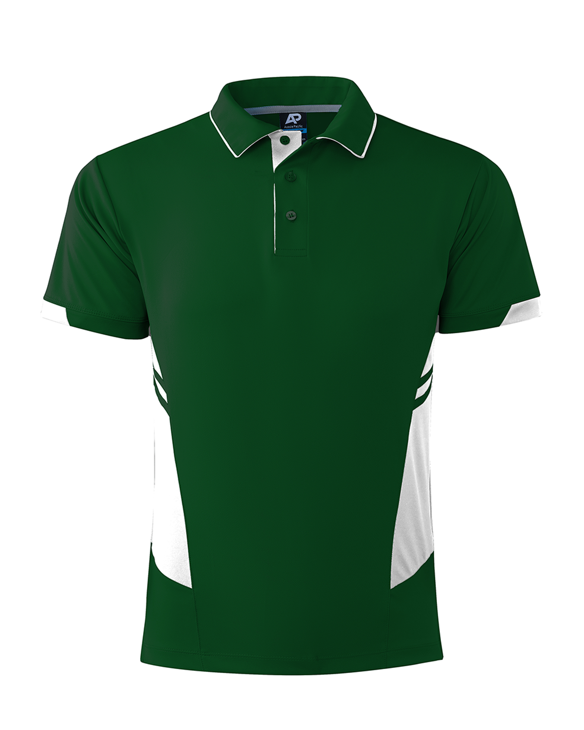 Aussie Pacific Tasman Men's Polo 1311 - Bottle/White