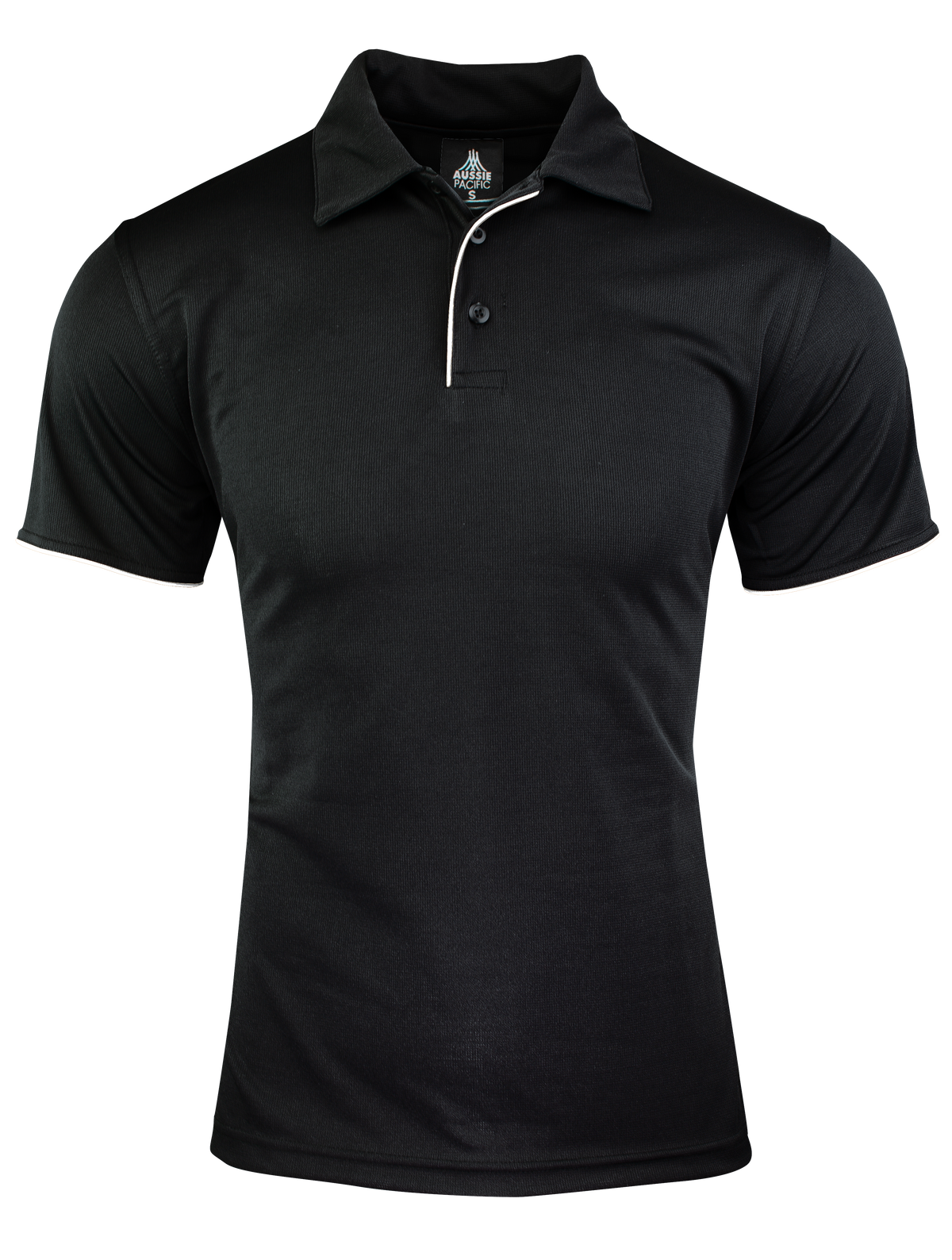 Aussie Pacific Yarra Men's Polo 1302 - Black/White