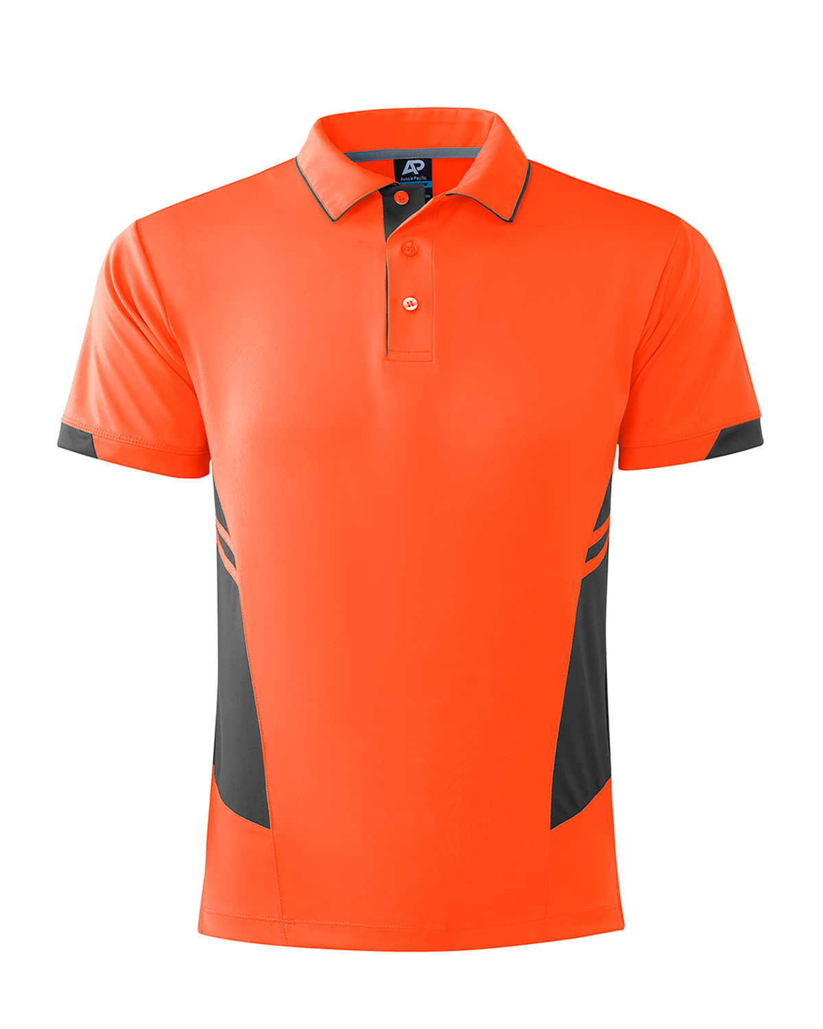 Aussie Pacific Tasman Men's Polo 1311 - Neon Orange/Slate
