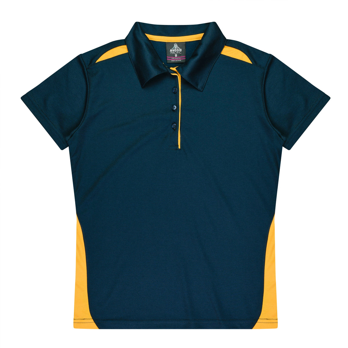 Aussie Pacific Paterson Ladies Polo 2305 - Navy/Gold