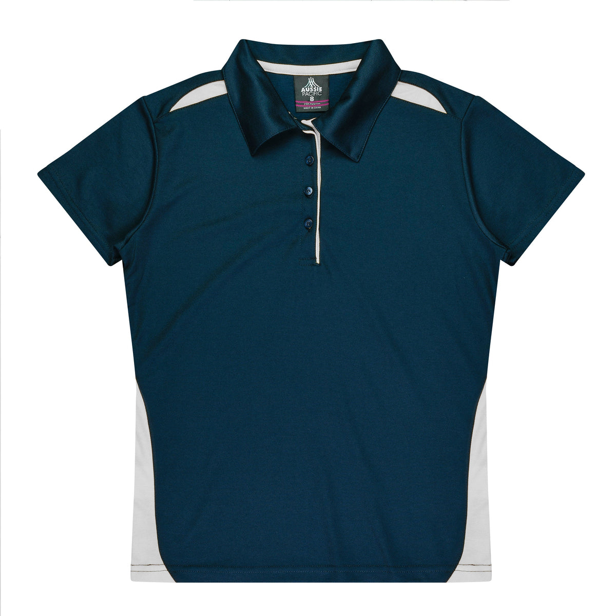 Aussie Pacific Paterson Ladies Polo 2305 - Navy/White