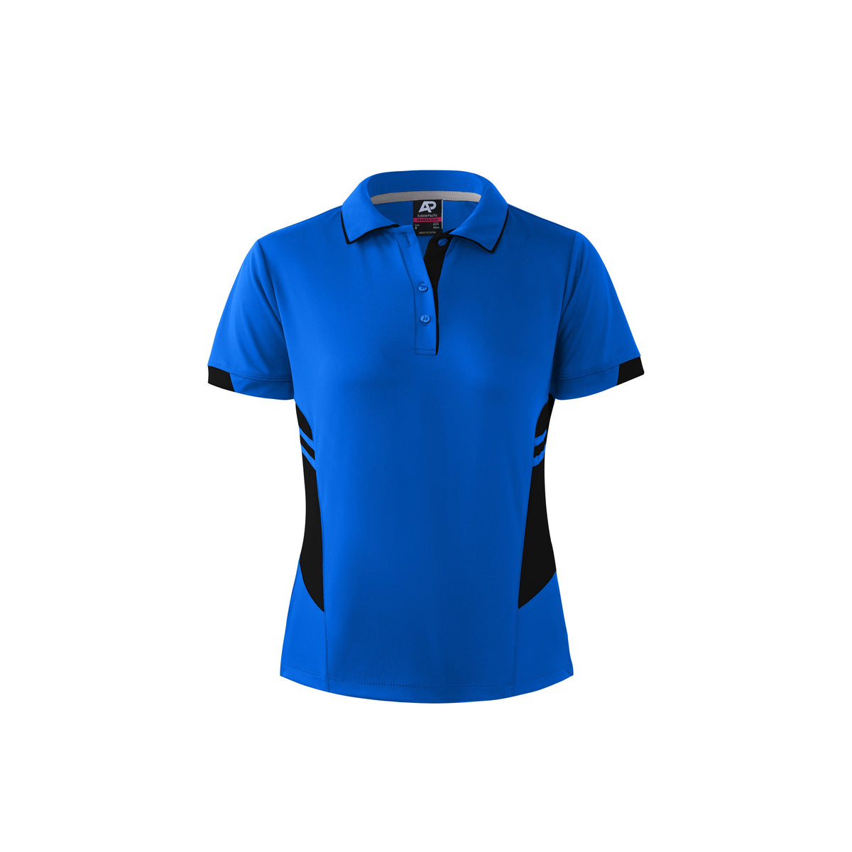 Aussie Pacific Tasman Ladies Polo 2311 - Cyan/Black
