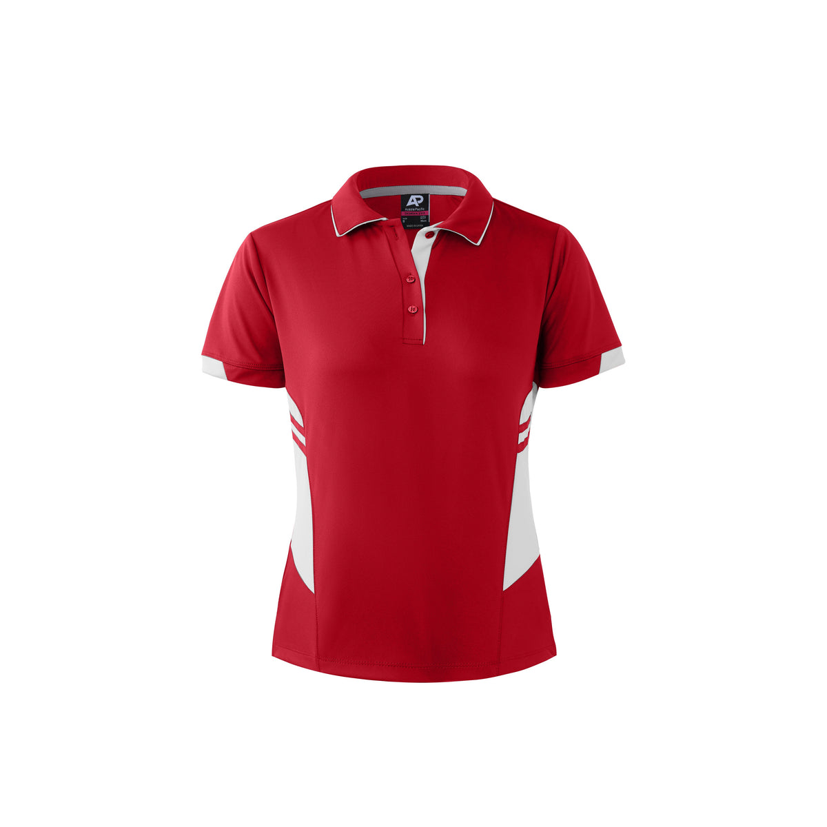 Aussie Pacific Tasman Ladies Polo 2311 - Red/White