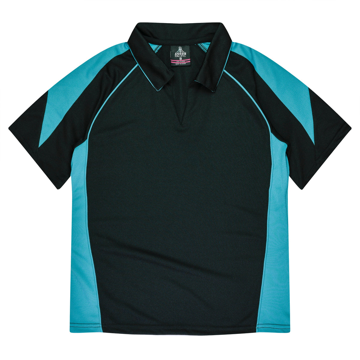 Aussie Pacific Premier Ladies Polo 2301 - Black/Teal