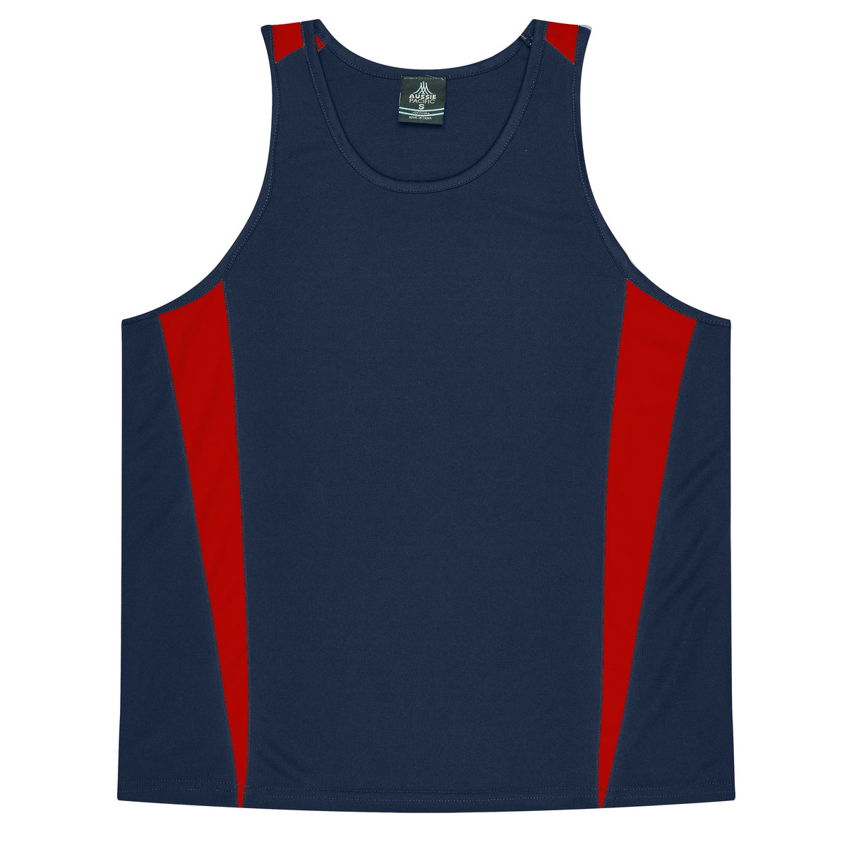 Aussie Pacific Eureka Kids Singlet 3104 - Navy/Red