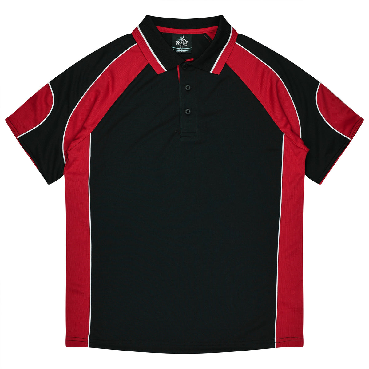 Aussie Pacific Murray Kids Polo 3300 - Black/Red