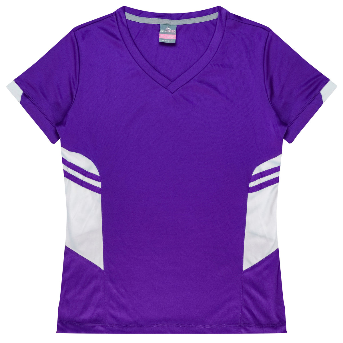 Aussie Pacific Tasman Ladies Tee 2211 - Purple/White