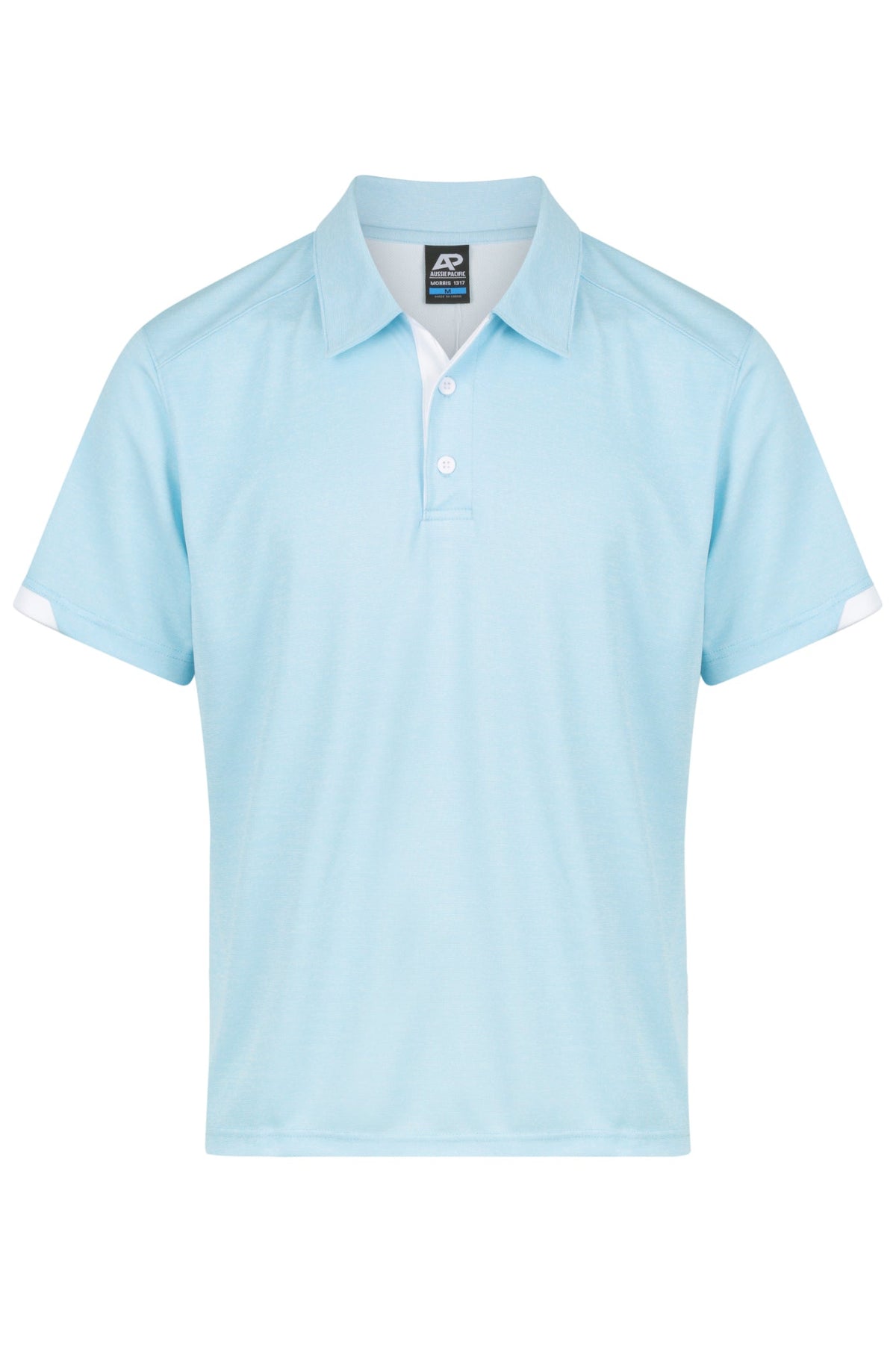 Aussie Pacific Morris Men's Polo 1317 - Light Blue/White