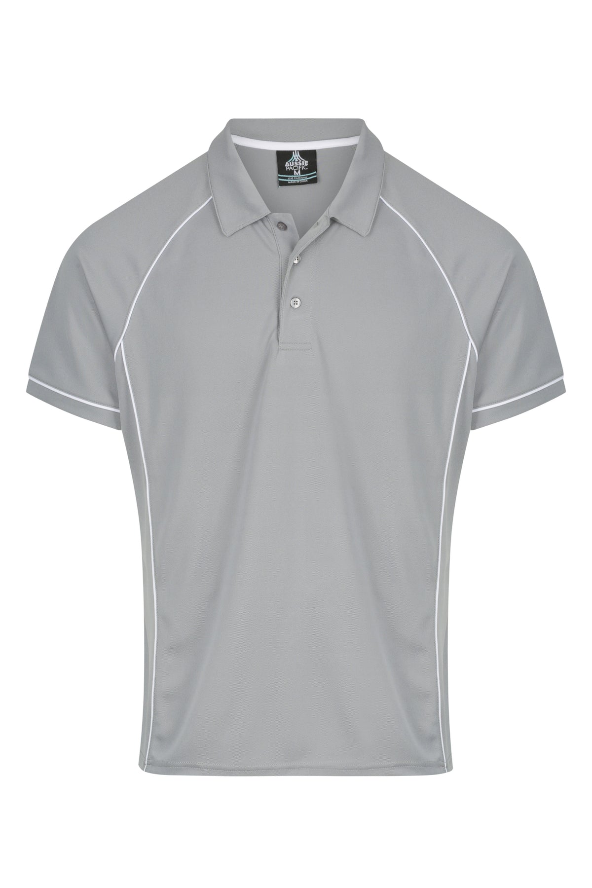 Aussie Pacific Endeavour Men's Polo 1310 - Silver/White
