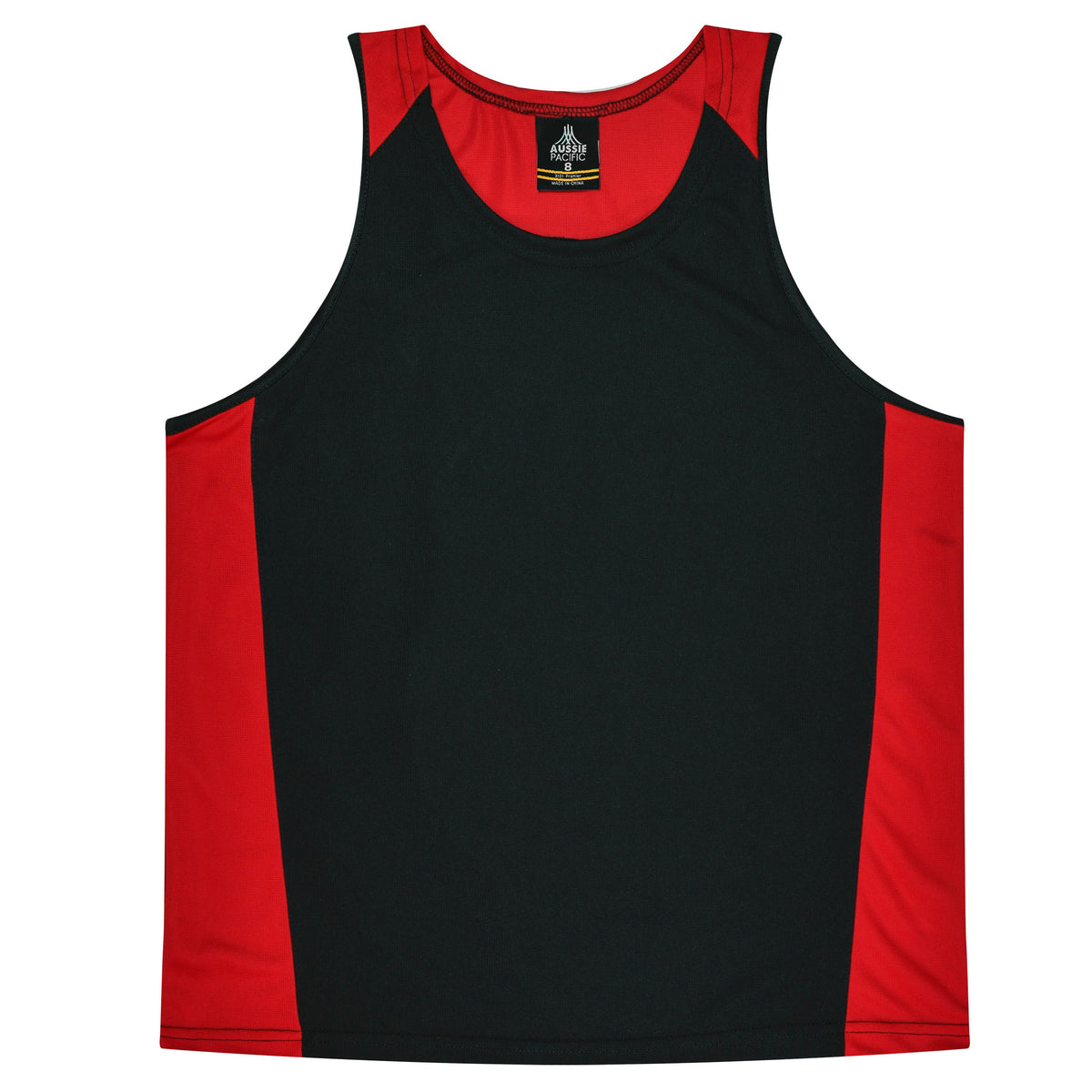 Aussie Pacific Premier Kids Singlet 3101 - Black/Red