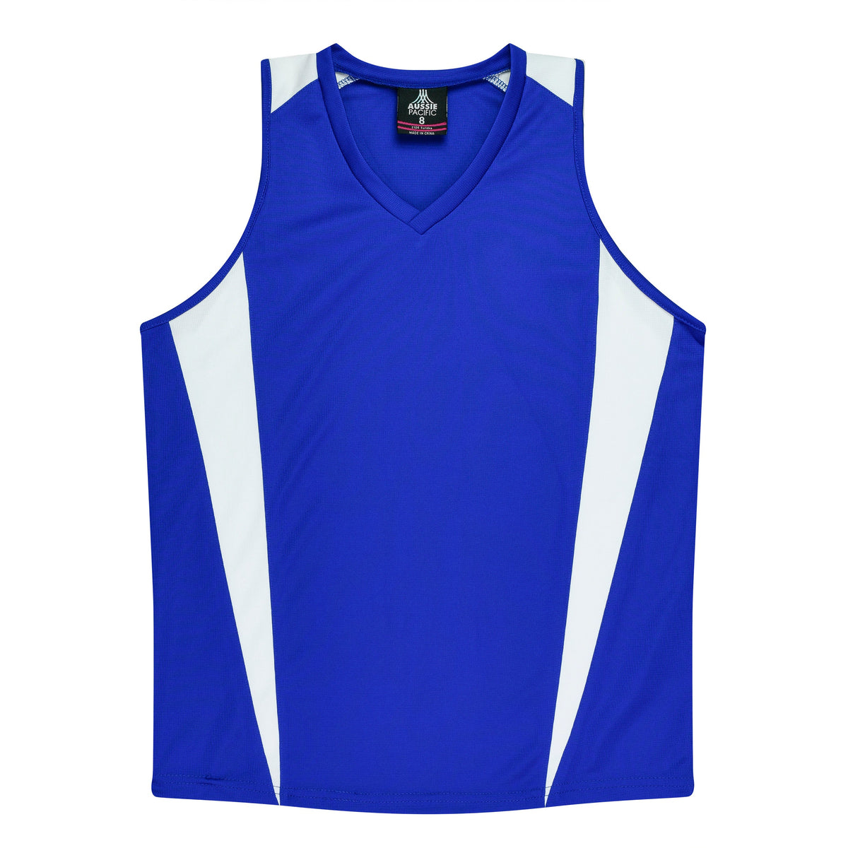 Aussie Pacific Eureka Ladies Singlet 2104 - Royal/White