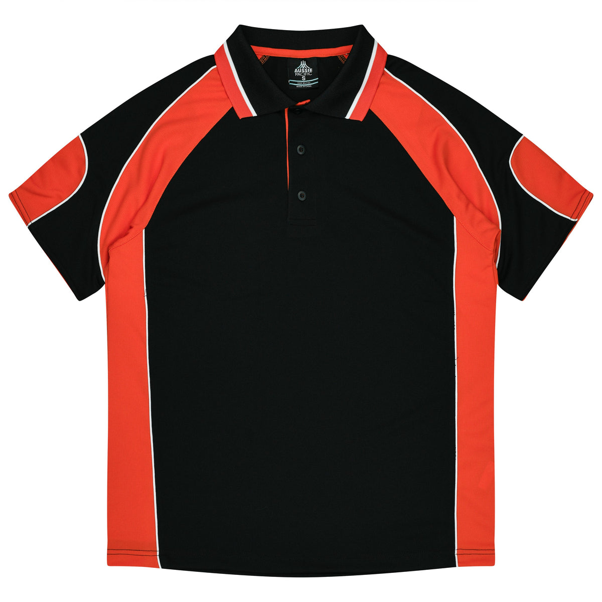 Aussie Pacific Murray Kids Polo 3300 - Black/Orange