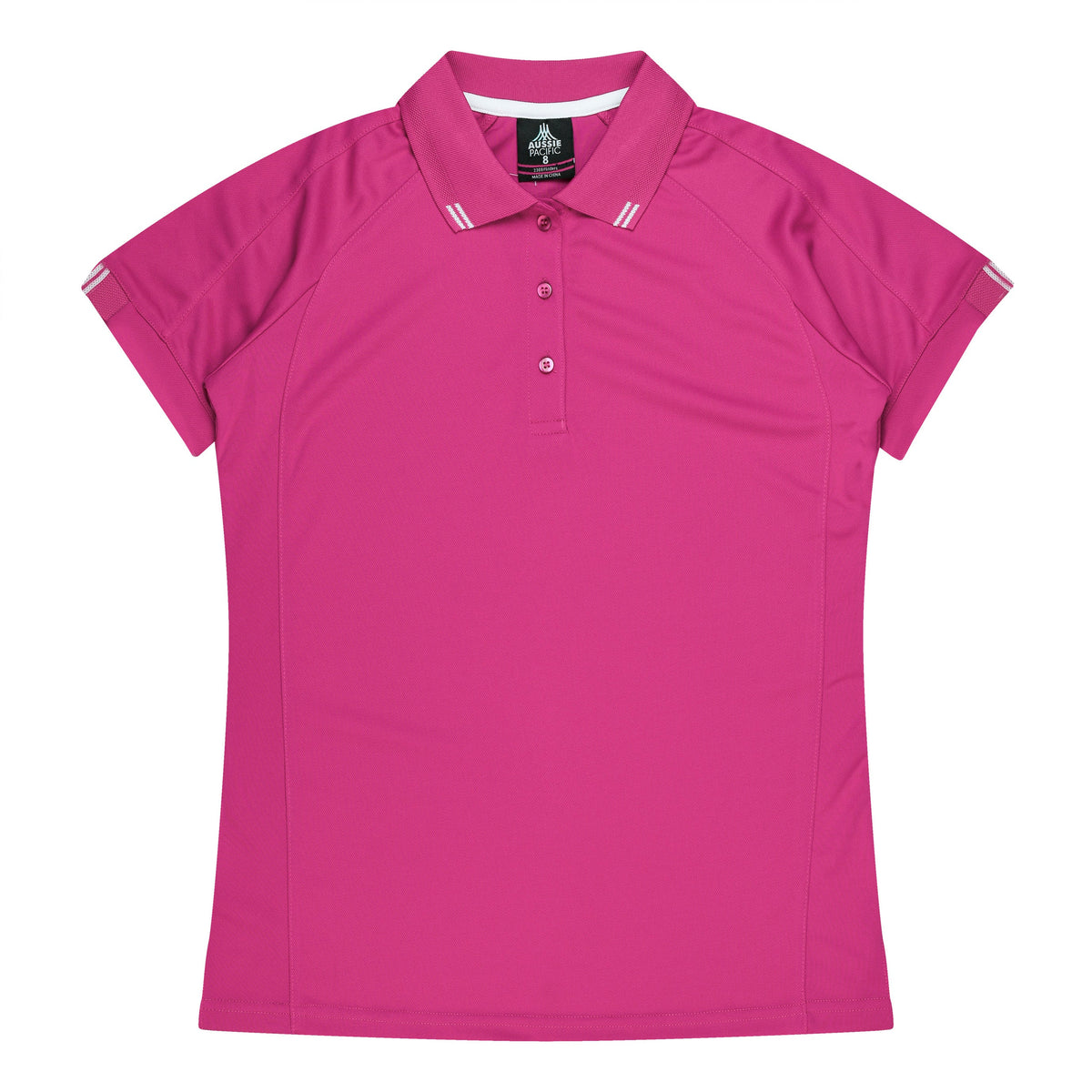 Aussie Pacific Flinders Ladies Polo 2308 - Pink/White