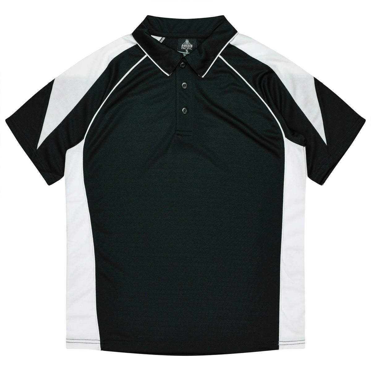 Aussie Pacific Premier Kids Polo 3301 - Black/White