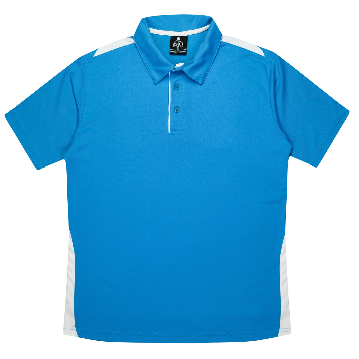 Aussie Pacific Paterson Kids Polo 3305 - Pacific Blue/White