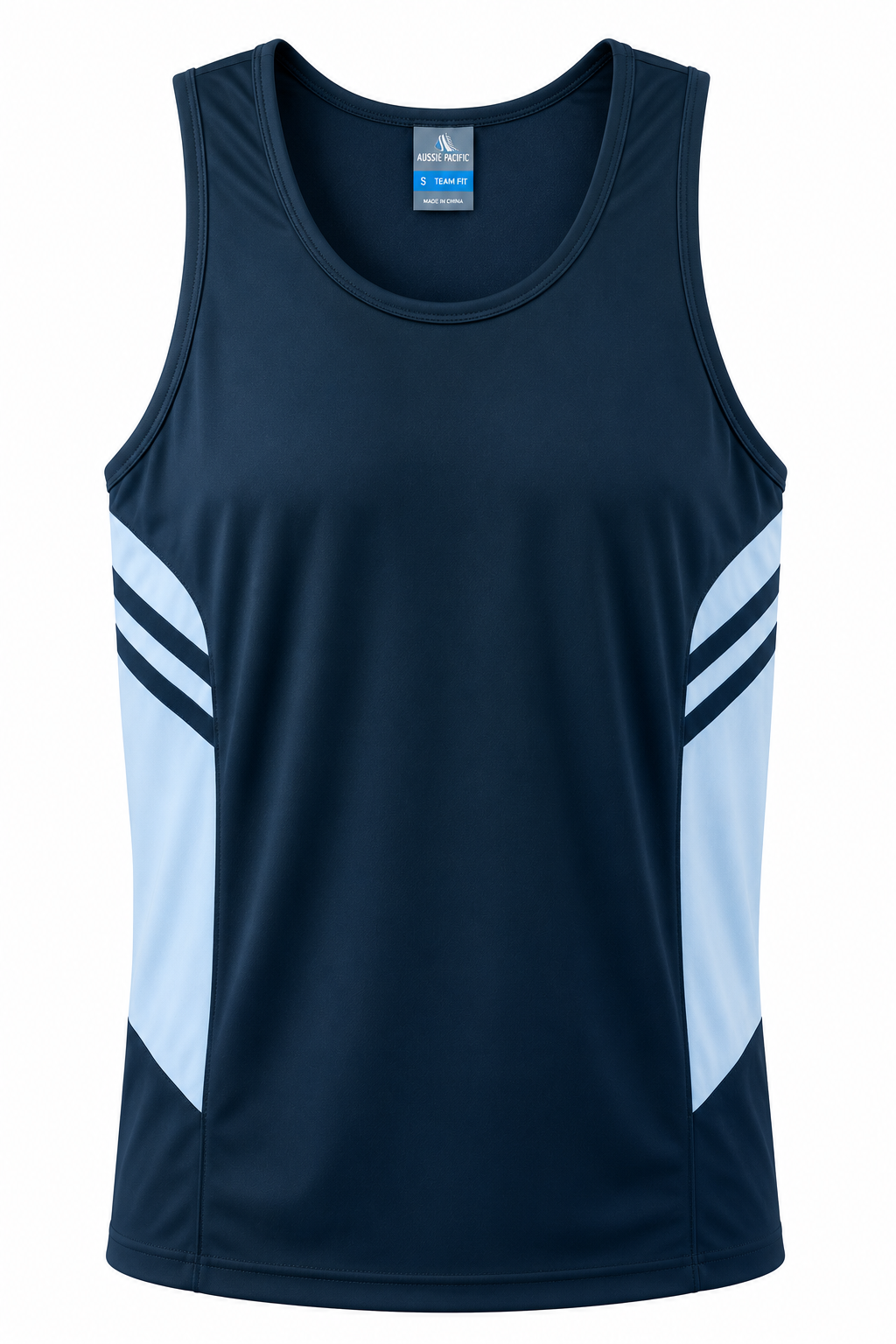 Aussie Pacific Tasman Men's Singlet 1111 - Navy/Sky