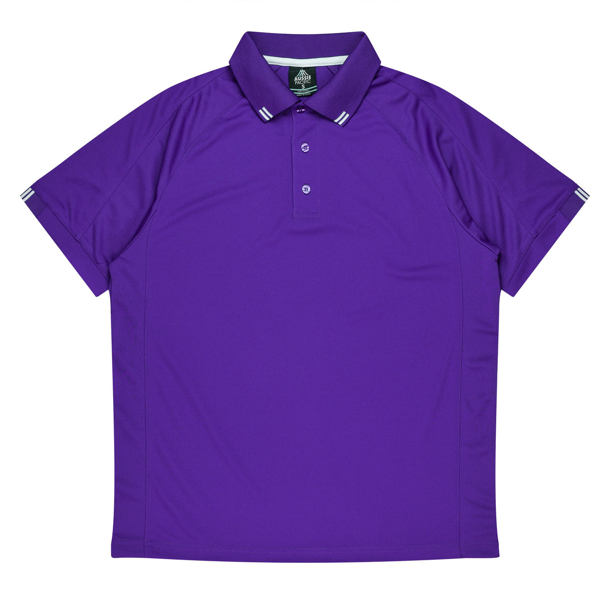 Aussie Pacific Flinders Men's Polo 1308 - Purple/White