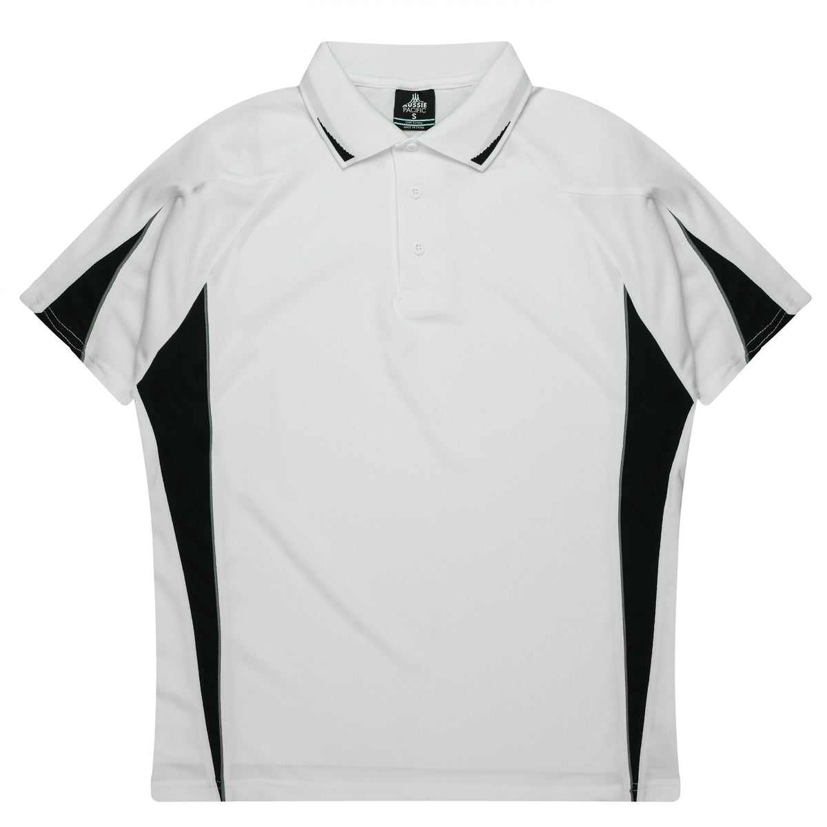 Aussie Pacific Eureka Kids Polo 3304 - White/Black