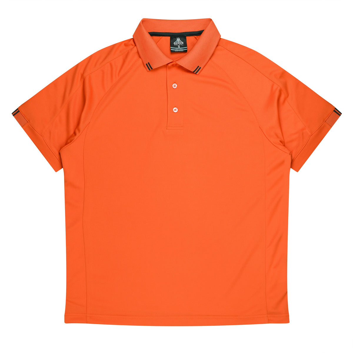 Aussie Pacific Flinders Men's Polo 1308 - Orange/Slate