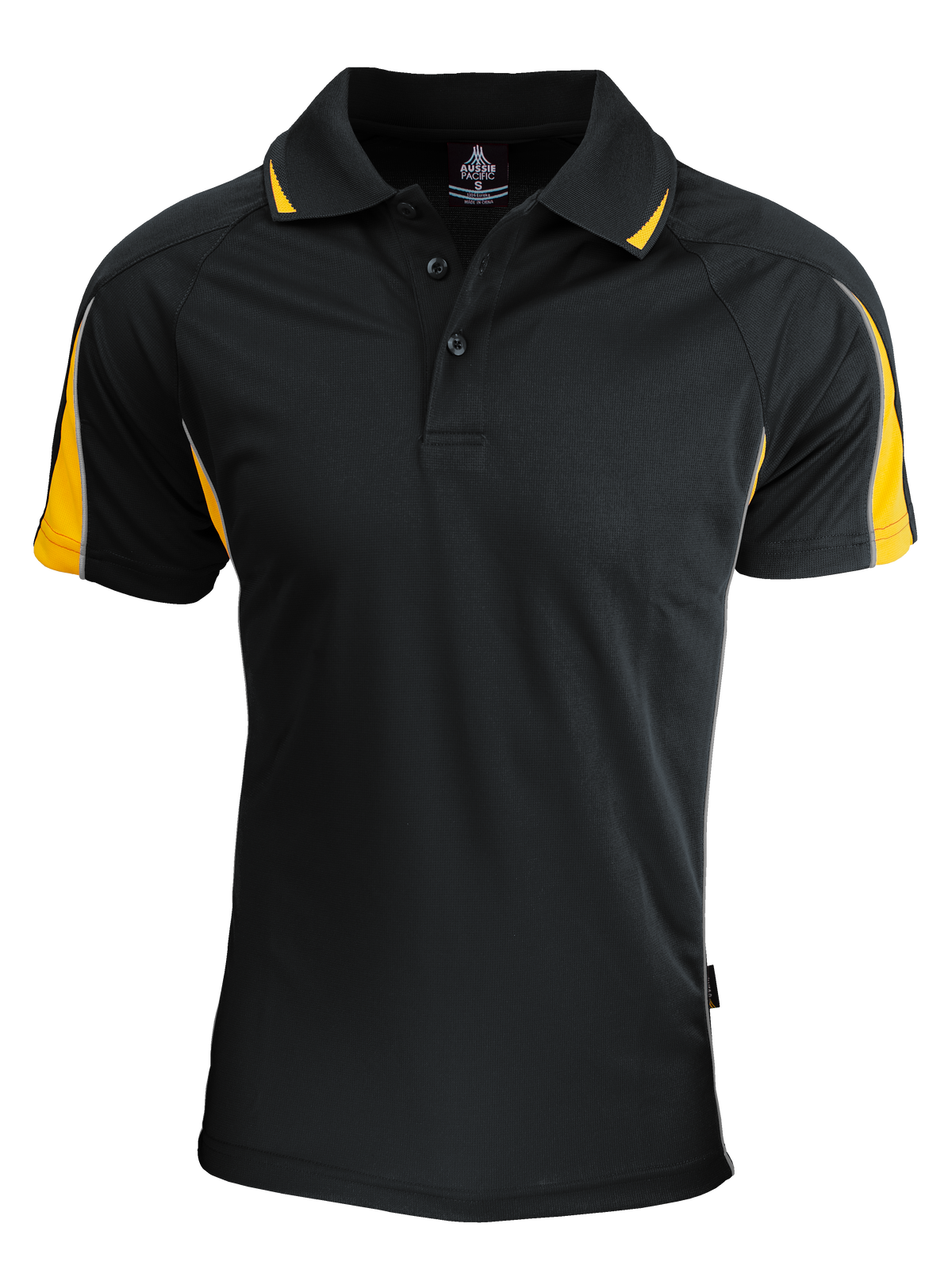 Aussie Pacific Eureka Men's Polo 1304 - Black/Gold