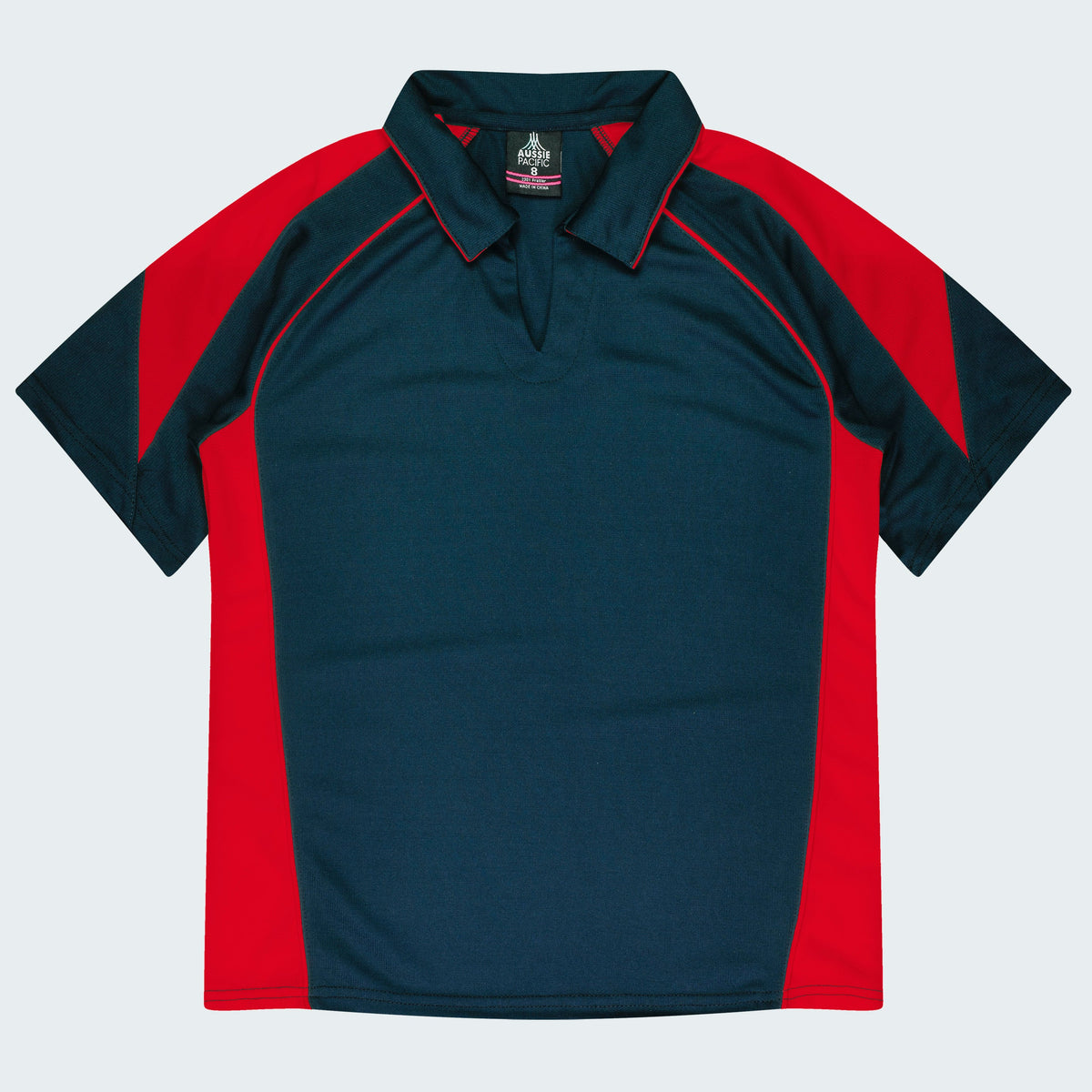 Aussie Pacific Premier Ladies Polo 2301 - Navy/Red