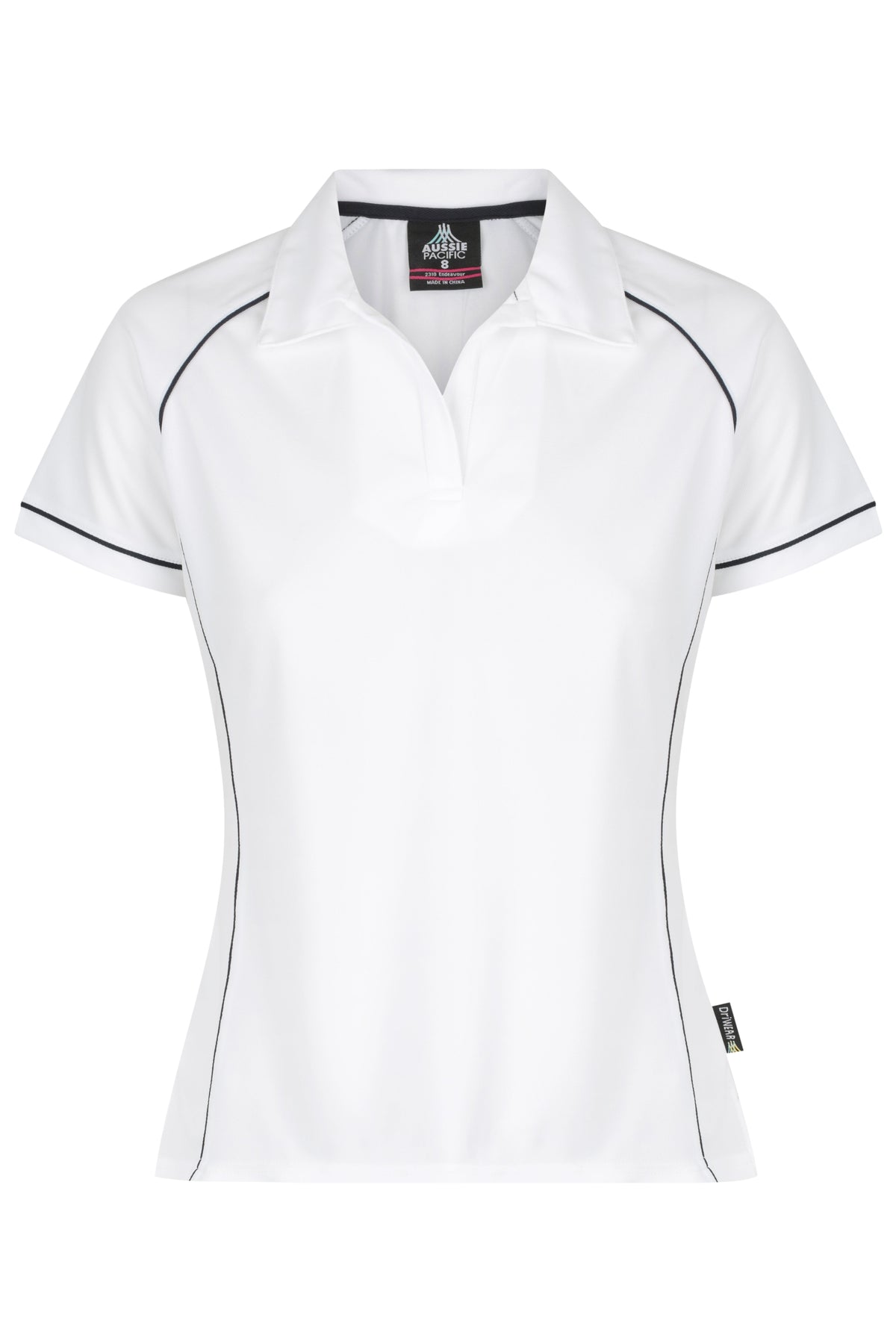 Aussie Pacific Endeavour Ladies Polo 2310 - White/Navy