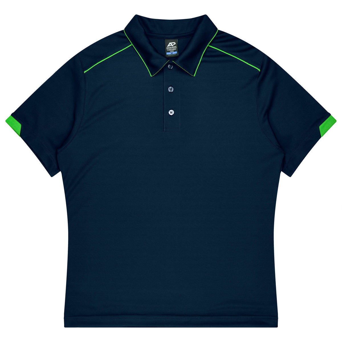 Aussie Pacific Currumbin Kids Polo 3320 - Navy/Kawa Green