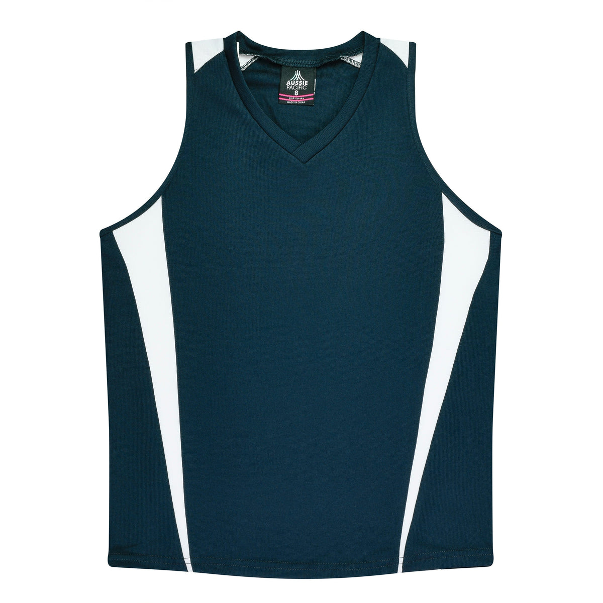 Aussie Pacific Eureka Ladies Singlet 2104 - Navy/White