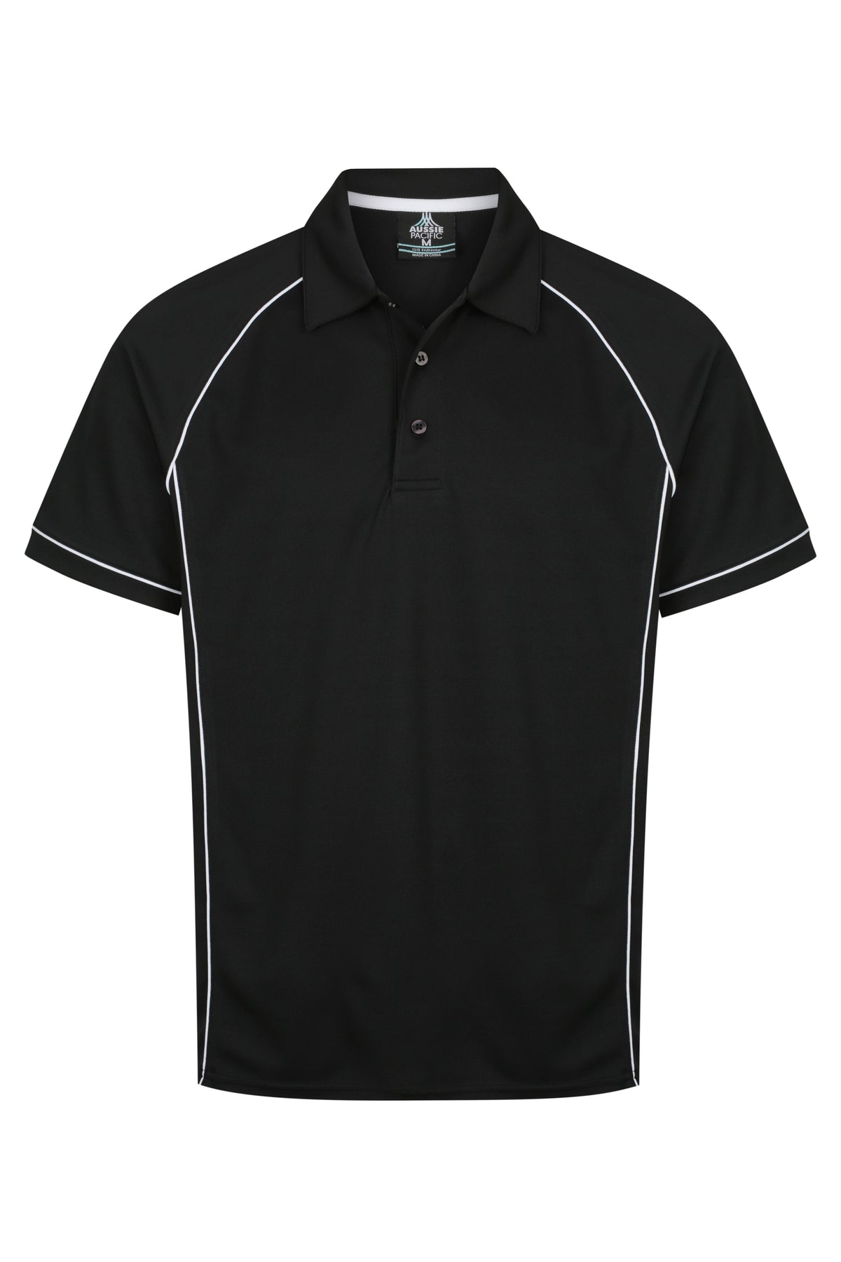 Aussie Pacific Endeavour Men's Polo 1310 - Black/White