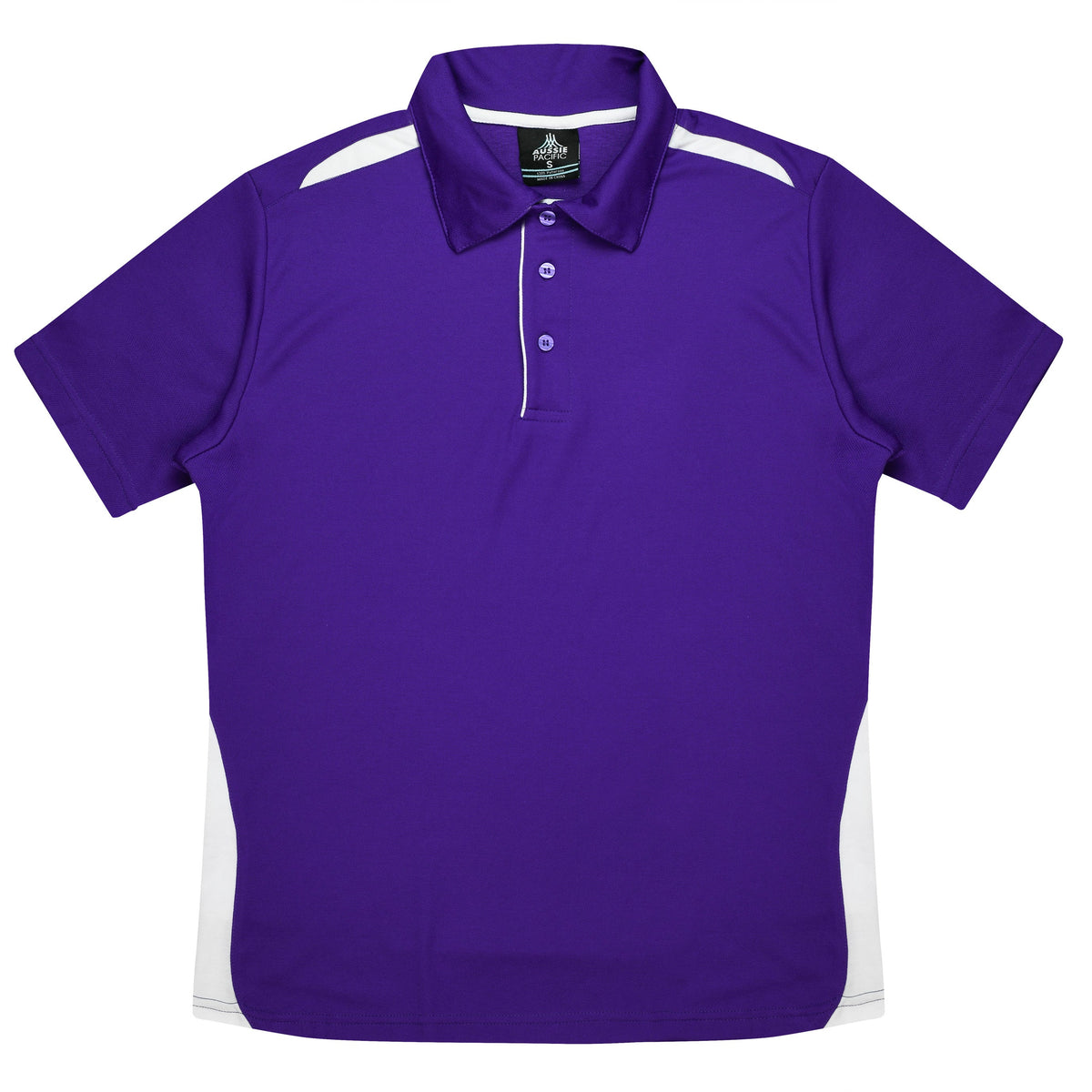 Aussie Pacific Paterson Kids Polo 3305 - Purple/White