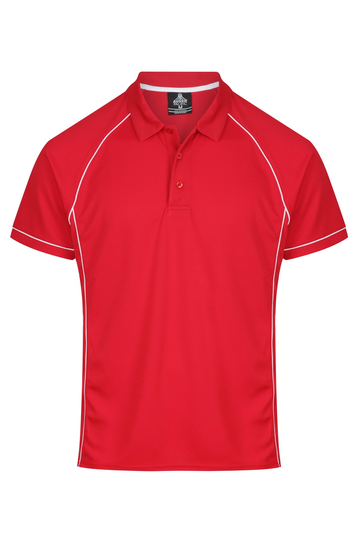 Aussie Pacific Endeavour Men's Polo 1310 - Red/White