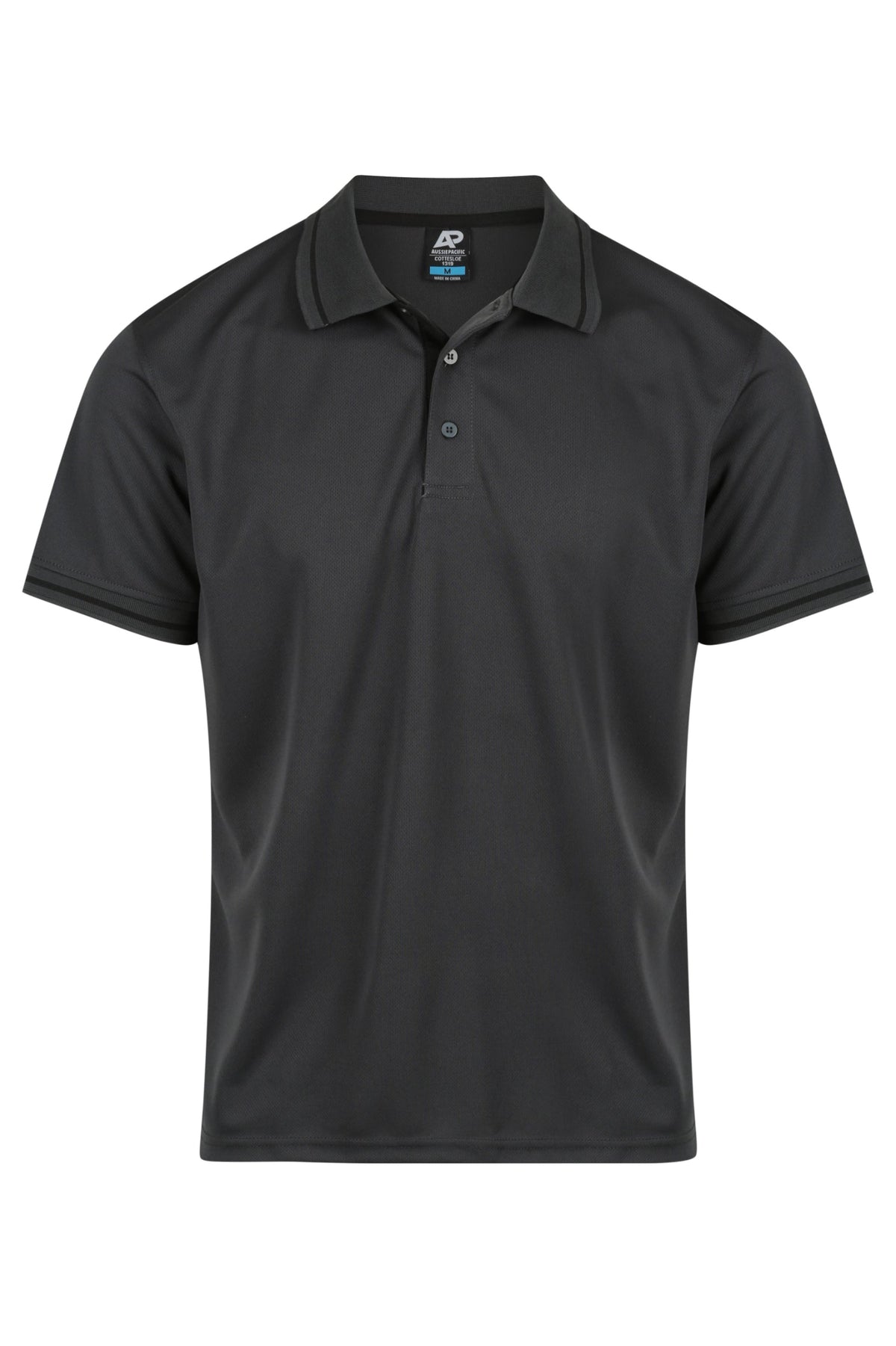 Aussie Pacific Cottesloe Men's Polo 1319 - Slate/Black