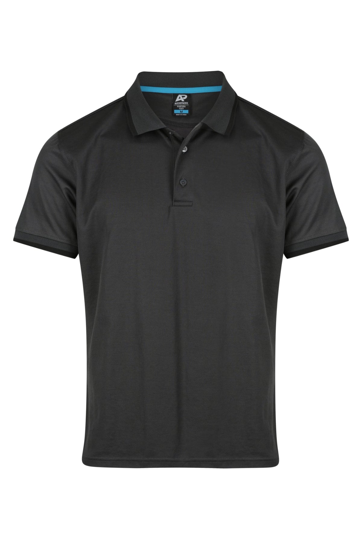 Aussie Pacific Portsea Men's Polo 1321 - Slate/Black