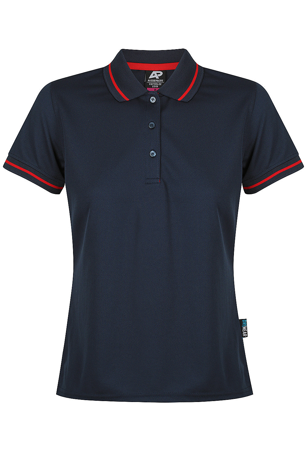 Aussie Pacific Cottesloe Ladies Polo 2319 - Navy/Red