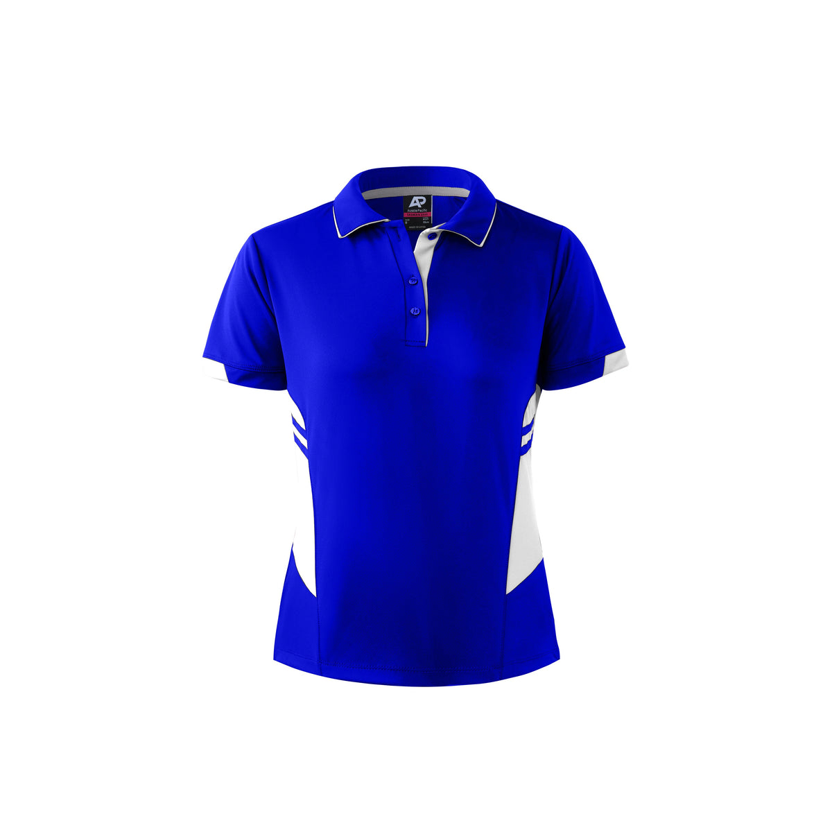 Aussie Pacific Tasman Ladies Polo 2311 - Royal/White