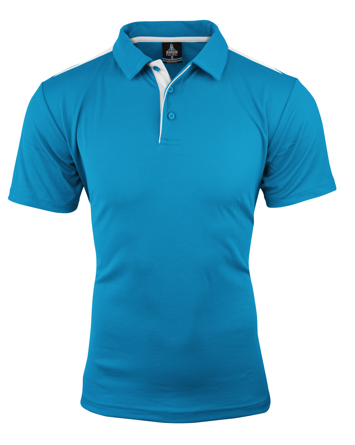 Aussie Pacific Paterson Men's Polo 1305 - Pacific Blue/White