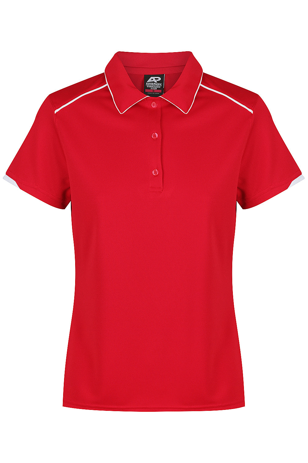Aussie Pacific Currumbin Ladies Polo 2320 - Red/White