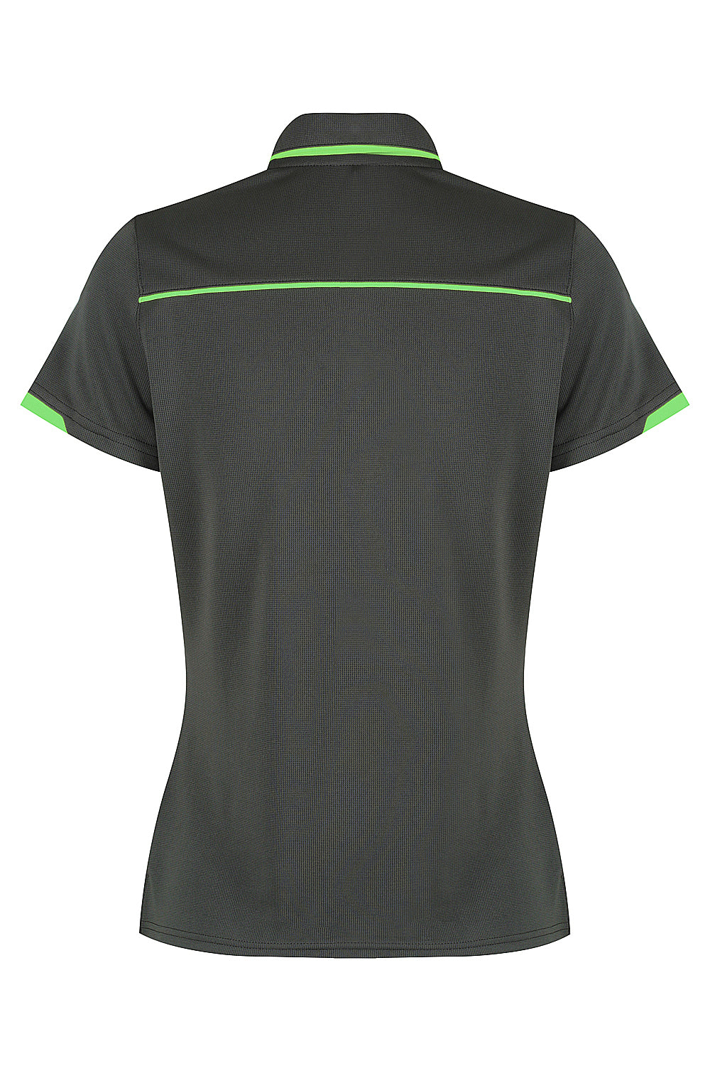 Aussie Pacific Currumbin Ladies Polo 2320 - Slate/Hi Viz Green