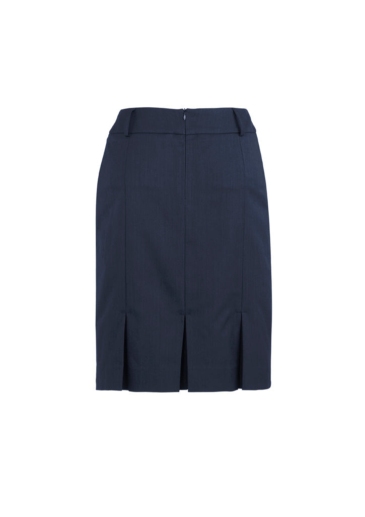 Cool Stretch Womens Multi-Pleat Skirt - Navy - Back
