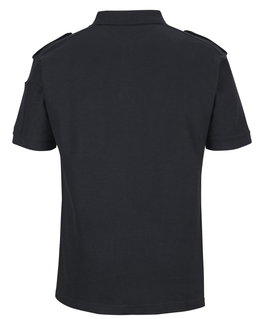 JB's S/S 250 Epaulette Polo - Black - Back