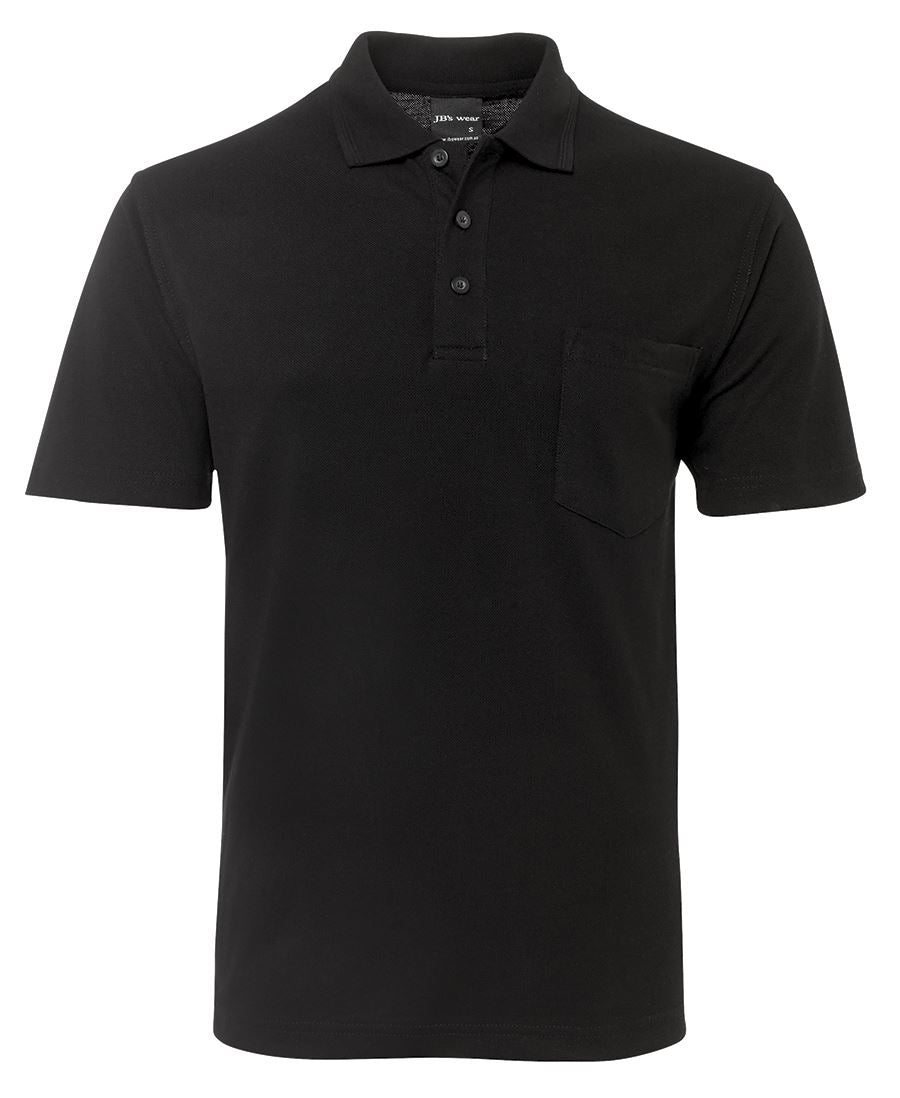 JB's 210 Pocket Polo - Black - Front